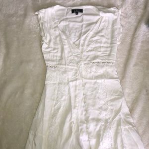 Lulus white button down dress
